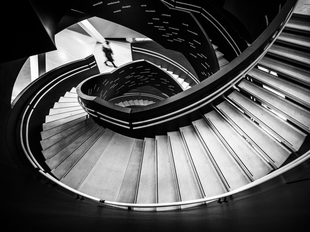Oodi Library – Helsinki, Finland – Black and white street photog